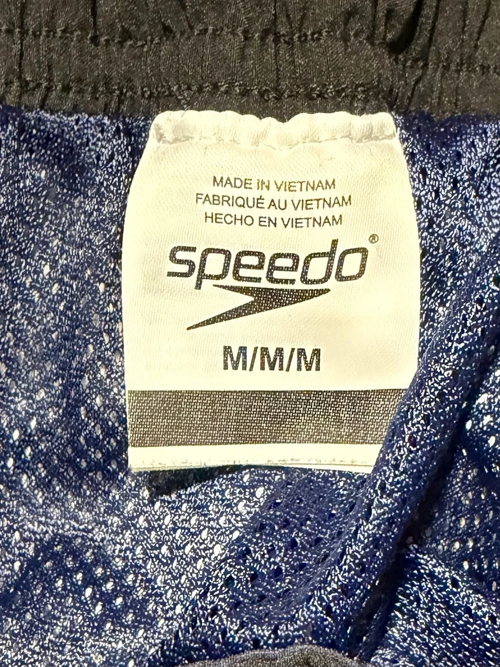 Speedo Blue and White Tie-Dye Swim Board Shorts